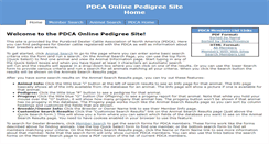 Desktop Screenshot of pdca-pedigree.org